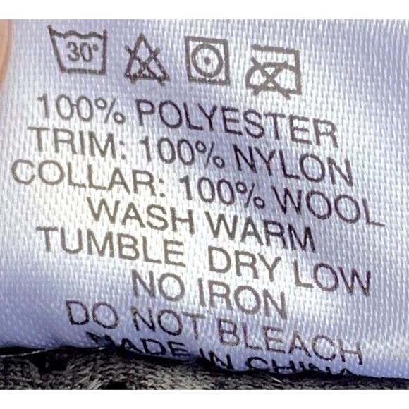 MANRESA Fleece Winter Jacket Zip up Pockets Wool Polyester Men's Black Size US L - Picture 6 of 7